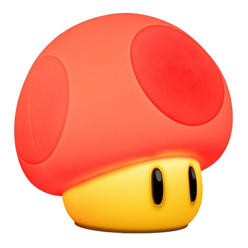 Lampara Recargable Squishyglo Seta Super Mushroom Super Mario Bros