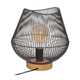 Lampara Sobremesa Negro E27 Col. 'Jena' 28x26cm