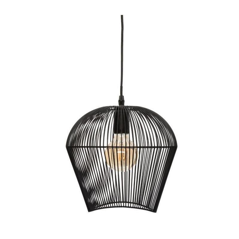 Lampara Techo Negro E27 Col. 'Jena' 26x25cm