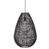 Lampara Techo Negro E27 Col.'Tressé' 55x37,5cm