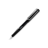 Lamy Pluma Estilográfica Safari 019m Punta Media Tinta Azul Color Negro