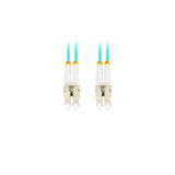 Lanberg Cable Fibra Óptica Lc Upc-Lc Upc Duplex 0.5m Lszh Om3 50 125 3.0mm Aqua