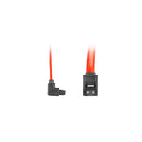 Lanberg Cable Sata Data Ii (3gb/S) F/F 50cm; Metal Clips Angled Red