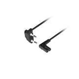 Lanberg Cee 7 16->Iec 320 C7 Euro (Radio) Power Cord 3m Angled Vde, Black