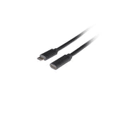 Cable Lanberg Extension  Usb-C M F 3.1 0.5m Black