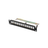 Lanberg Patch Panel Blank 12 Port 10 1u Ftp For Keystone Modules Black