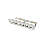 Lanberg Patch Panel Blank 12 Port 10 1u Ftp For Keystone Modules Grey