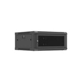 Lanberg Rack Cabinet 19in Wall-Mount 4u 600x600 Flat Pack With Perforated Door Black
