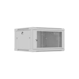 Lanberg Rack Cabinet 19in Wall-Mount 6u 600x600 Flat Pack With Perforated Door Grey