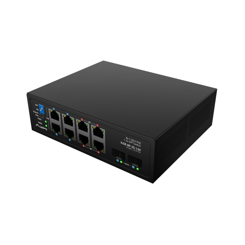 Lanberg Switch Poe 4xbt 4xat 2xsfp Din