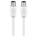 Cable De Antena Goobay Enchufe Rf > Enchufe Rf, Cable Coaxial Blanco, 10 Metros 11514