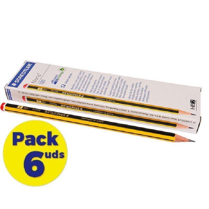 Lápices De Grafito Staedtler Noris 120-2 Hb 6 Cajas De 12 Unidades