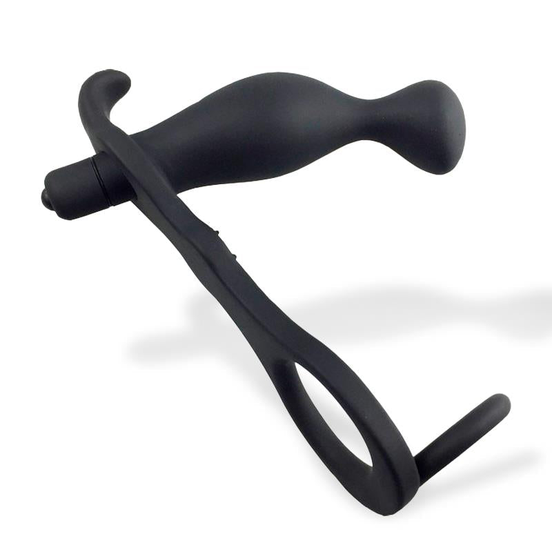 Larimar Plug Anal Con Vibración Y Anillo Para Pene Y Testículos