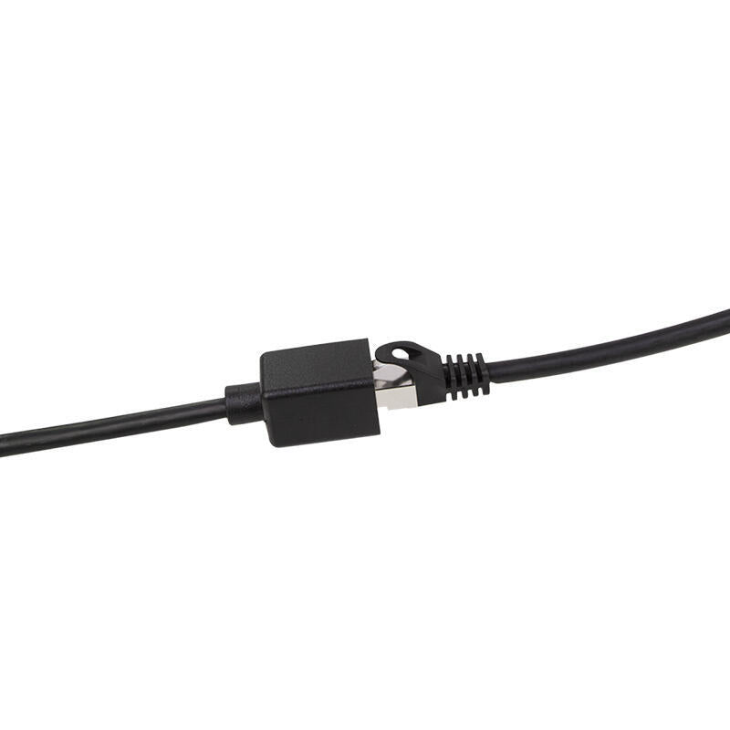 Latiguillo Cat 6a, S/Ftp,  3.00 M, Negro, Macho-Hembra Cu Lszh