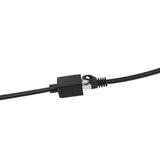 Latiguillo Cat 6a, S/Ftp,  3.00 M, Negro, Macho-Hembra Cu Lszh