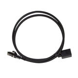 Latiguillo Cat 6a, S/Ftp,  3.00 M, Negro, Macho-Hembra Cu Lszh