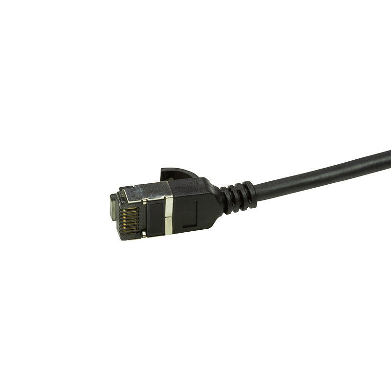 Latiguillo Cat 6a, U/Ftp,  2.00 M, Negro, Lszh-Tpe  Slim Delgado Logilink