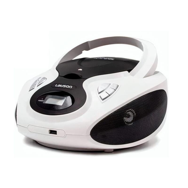 Lauson Cp730 Blanco Reproductor Radio Cd Con Altavoces Incorporados
