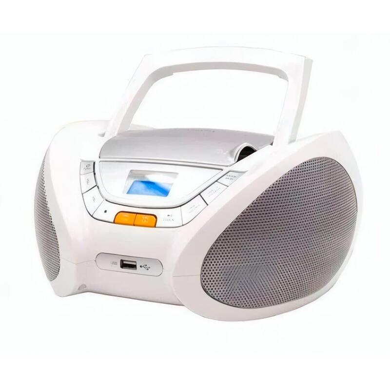 Radio Lauson Cp743 Blanco Reproductor  Cd Con Altavoces Incorporados