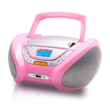 Lauson Cp748 Rosa Reproductor Radio Cd Con Altavoces Incorporados