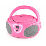 Lauson Cp753 Rosa Reproductor Radio Cd Con Altavoces Incorporados