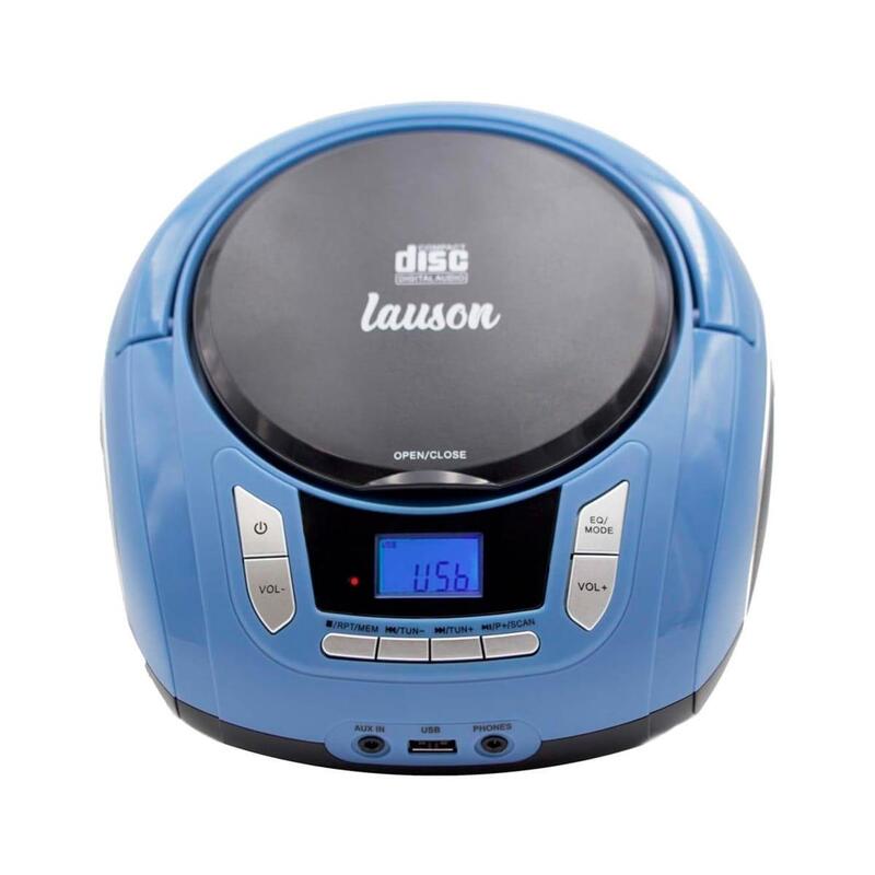 Lauson Nxt963 Azul Reproductor Radio Cd Con Altavoces Incorporados