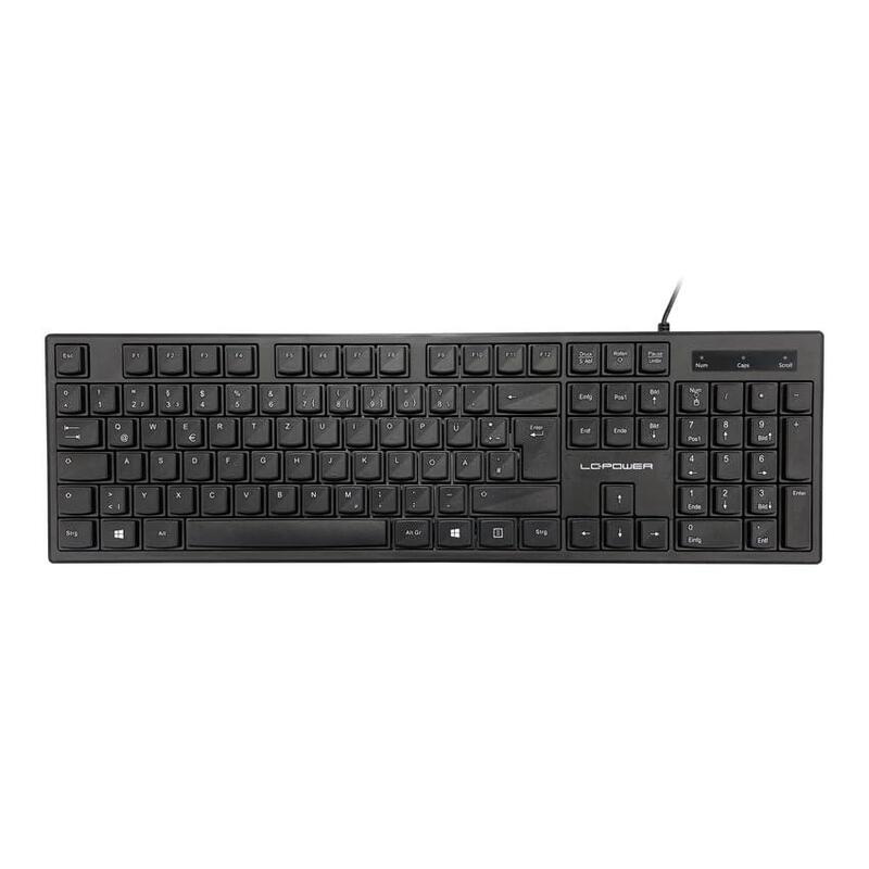 Lc-Power Keyboard Bk-903de Usb Black Retail