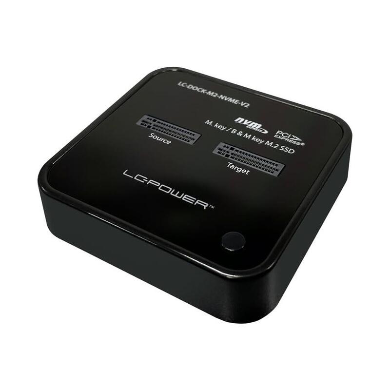 Lc-Power Lc-Dock-M2-Nvme-V2 Fã¼r 2x Nvme-M.2-Ssd Dockingstati Retail
