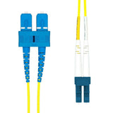 Lc-Sc Upc Os2 Duplex Sm Fiber  Cable 12m
