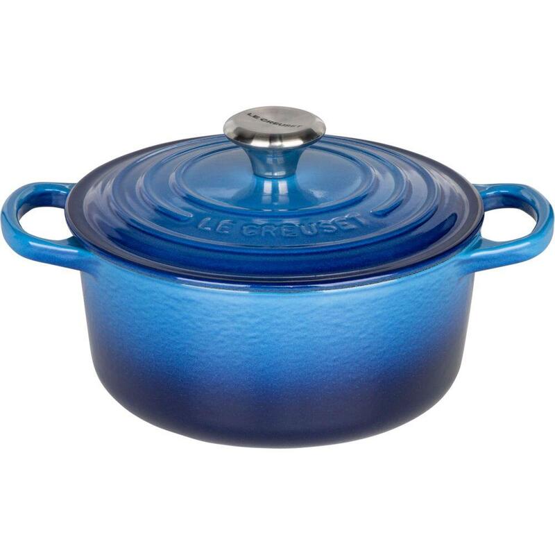 Le Creuset 21177182202430 Signature Gusseisen-Bräter Con Deckel, Ø 18 Cm, Aare