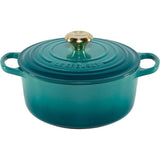 Le Creuset Signature Bräter Rund 24 Cm Bleu Riviera