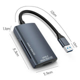 Lector De Tarjetas 4.0 - Ls130 Conexión Usb Tipo C Ranuras Sd Y Micro Sd Gris