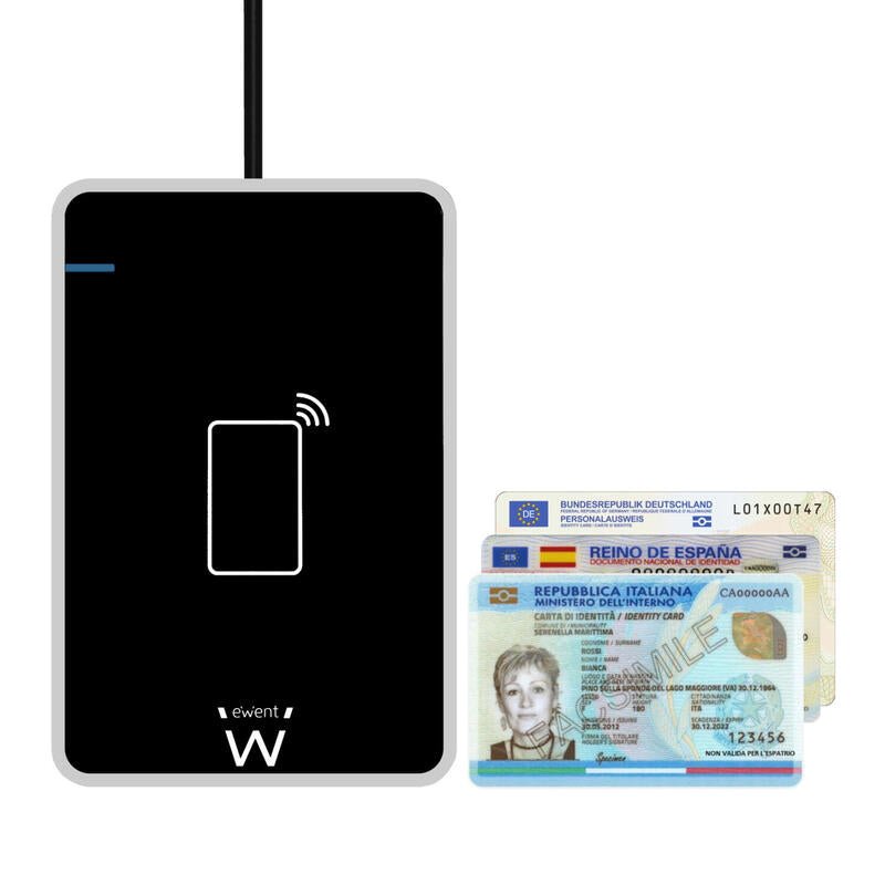 Lector De Tarjetas Externo Ewent Inteligentes Y Dni Usb 2.0