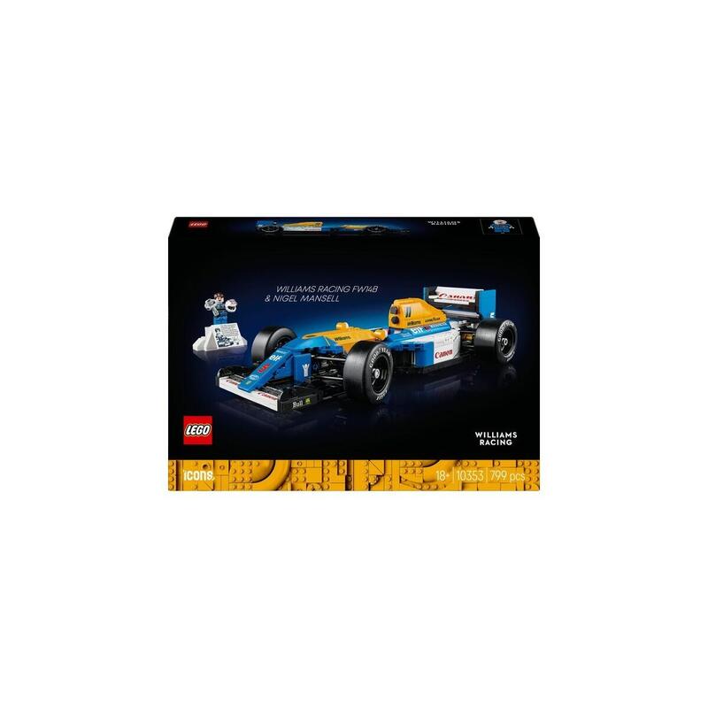 Lego 10353 Icons Williams Racing Fw14b Con Nigel Mansell, Juguete De Construcción   10353