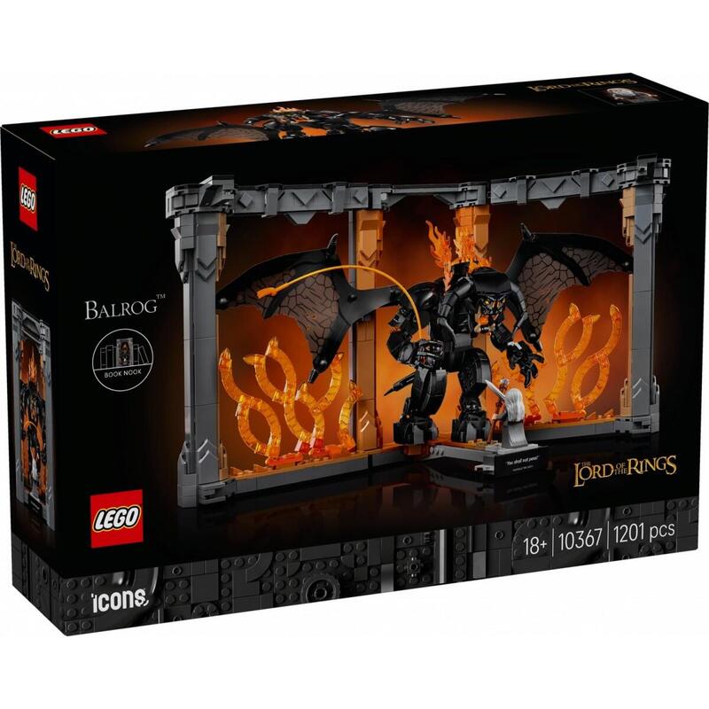 Lego 10367 Icons El Señor De Los Anillos: Balrog Sujetalibros