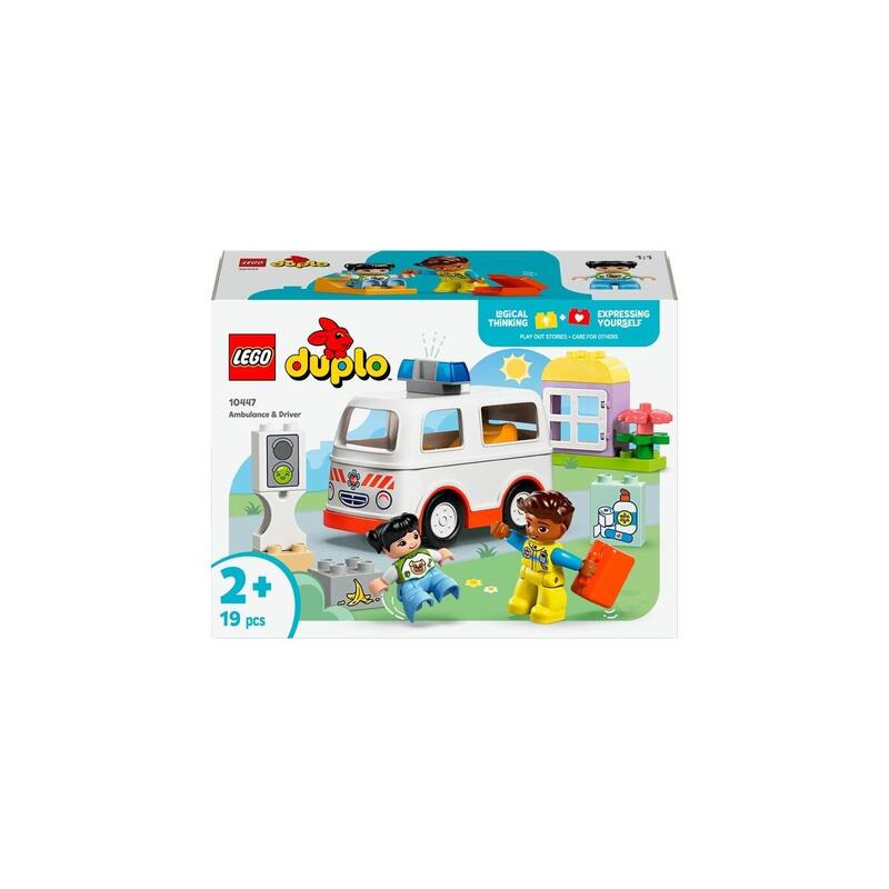 Lego 10447 Duplo Town Ambulancia Con Conductor, Juguete De Construcción   10447