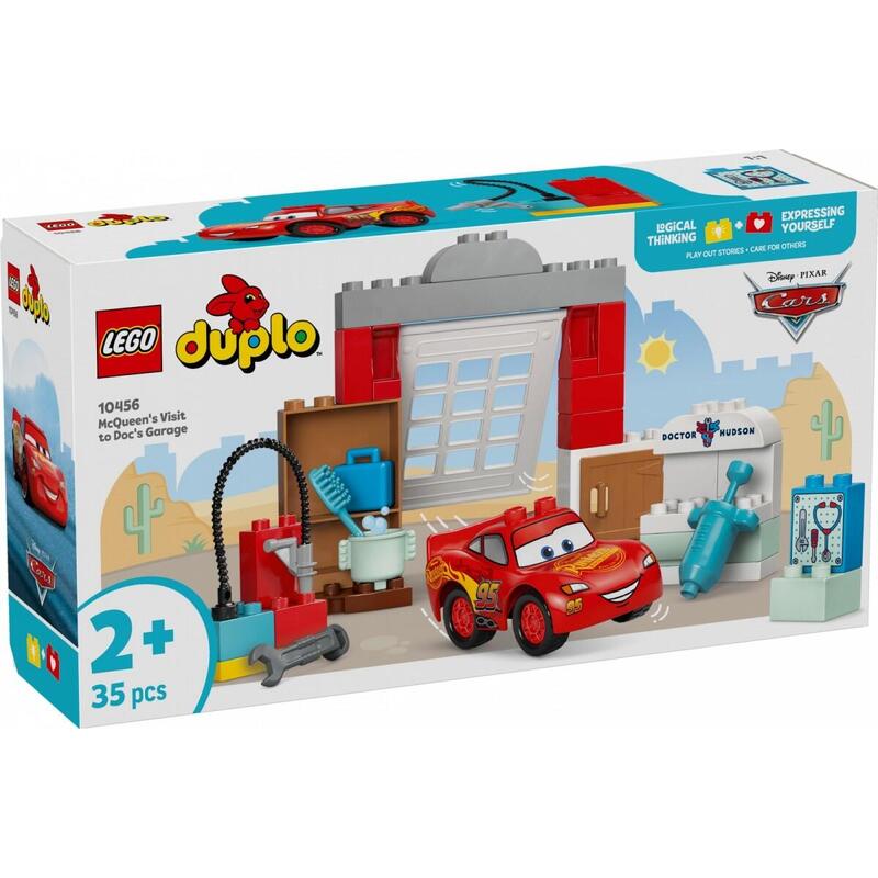Lego 10456 Duplo Disney Mcqueen'S Visit To Doc'S Workshop