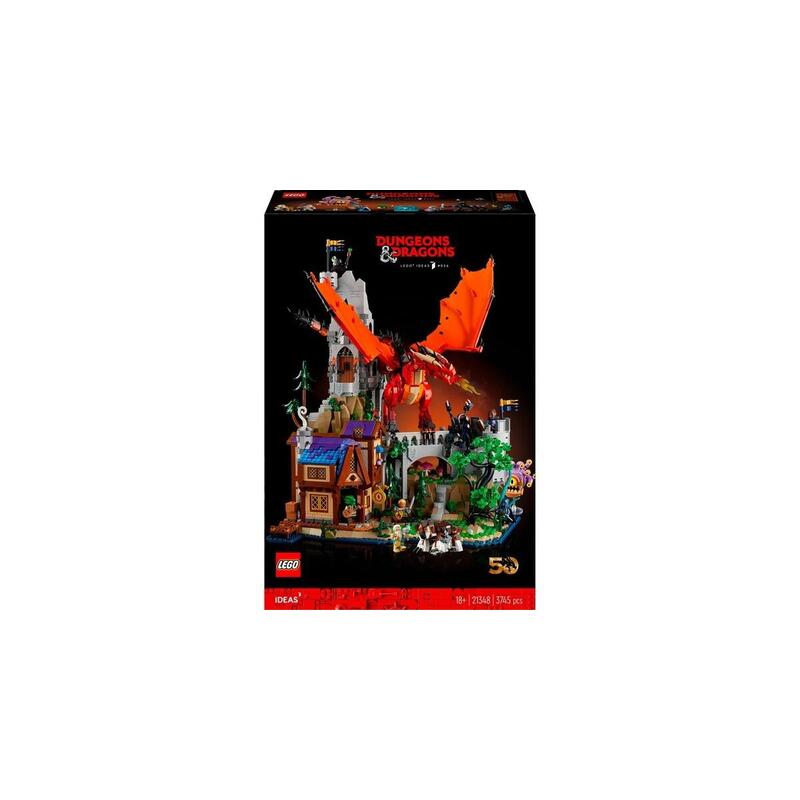 Lego 21348 Ideas Dragones Y Mazmorras: La Leyenda Del Dragón Rojo 21348