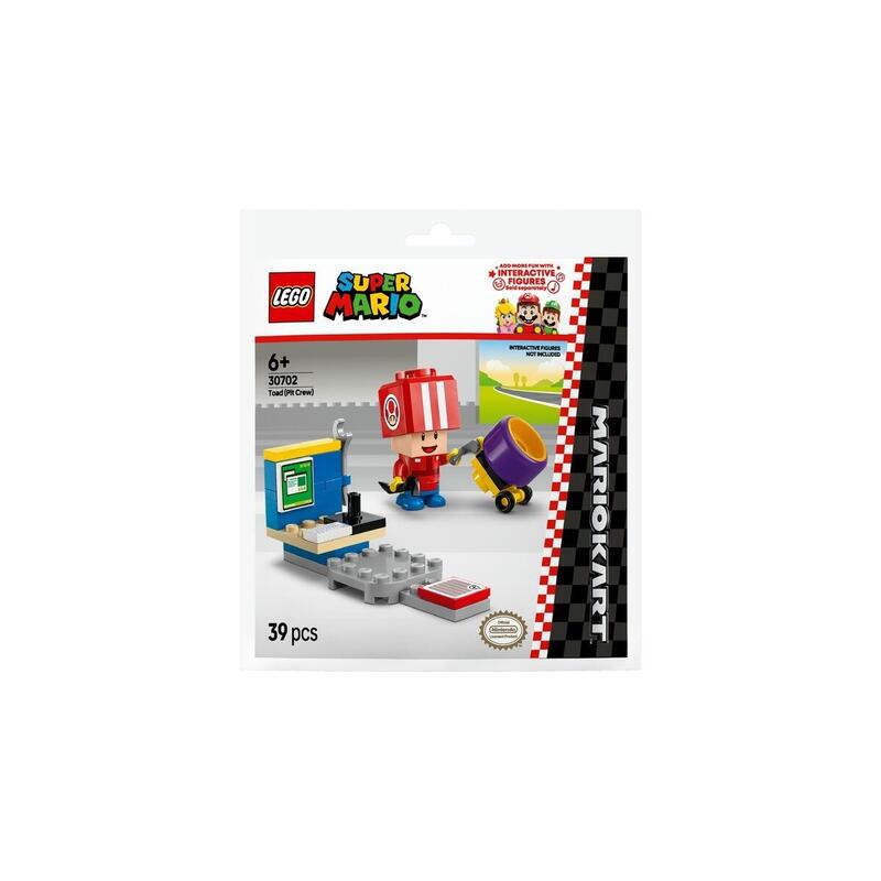 Lego 30702 Mario Kart - Toad Pit Crew, Juguete De Construcción En Bolsa De Plástico 30702