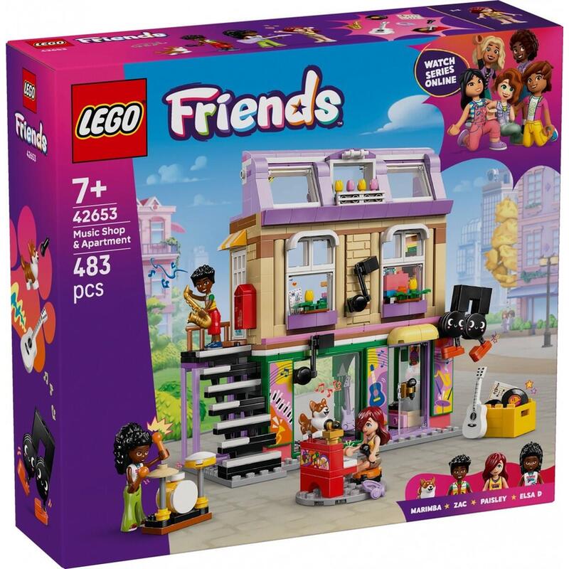Lego 42653 Friends Tienda Musical Y Apartamento