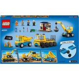 Lego 60391 City Camiones De Construcción Y Grúa Con Bola De Demolición