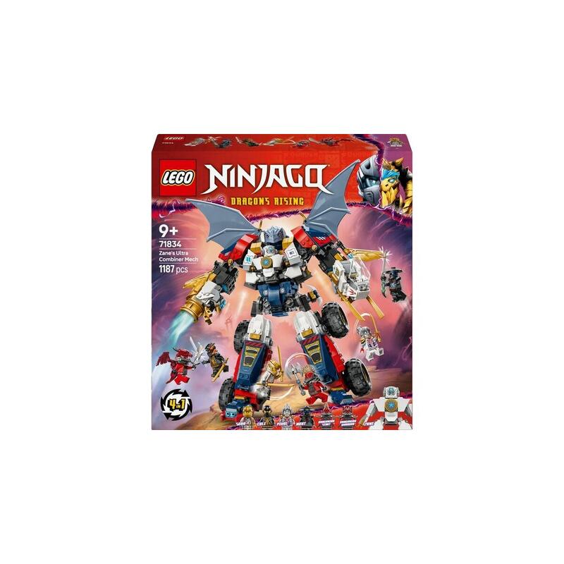 Lego 71834 Ninjago Juguete De Construcción Mecánico Ultracombinable De Zane   71834