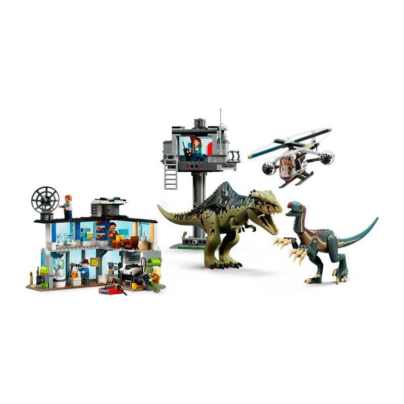 Lego 76949 Jurassic World Ataque Del Giganotosaurio Y El Therizinosaurio