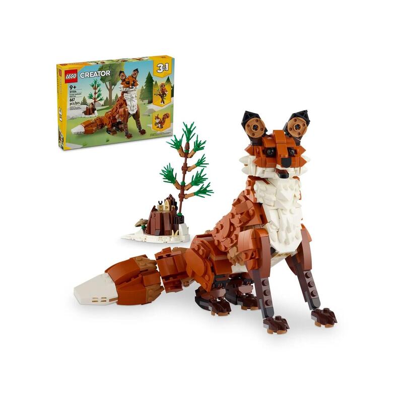 Lego Creator 3w1 31154 Lesne Zwierzeta: Czerwony Lis