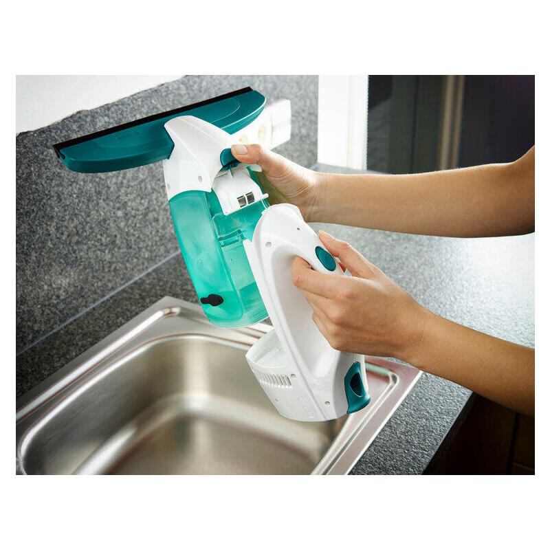 Leifheit 51003 Limpiador Eléctrico Ventana Azul, Blanco, Aspiradora De Ventanas Blanco, Azul, Blanco, 28 Cm, 100 M², 38 Min, 280 Mm, 430 Mm