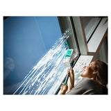 Leifheit 51003 Limpiador Eléctrico Ventana Azul, Blanco, Aspiradora De Ventanas Blanco, Azul, Blanco, 28 Cm, 100 M², 38 Min, 280 Mm, 430 Mm