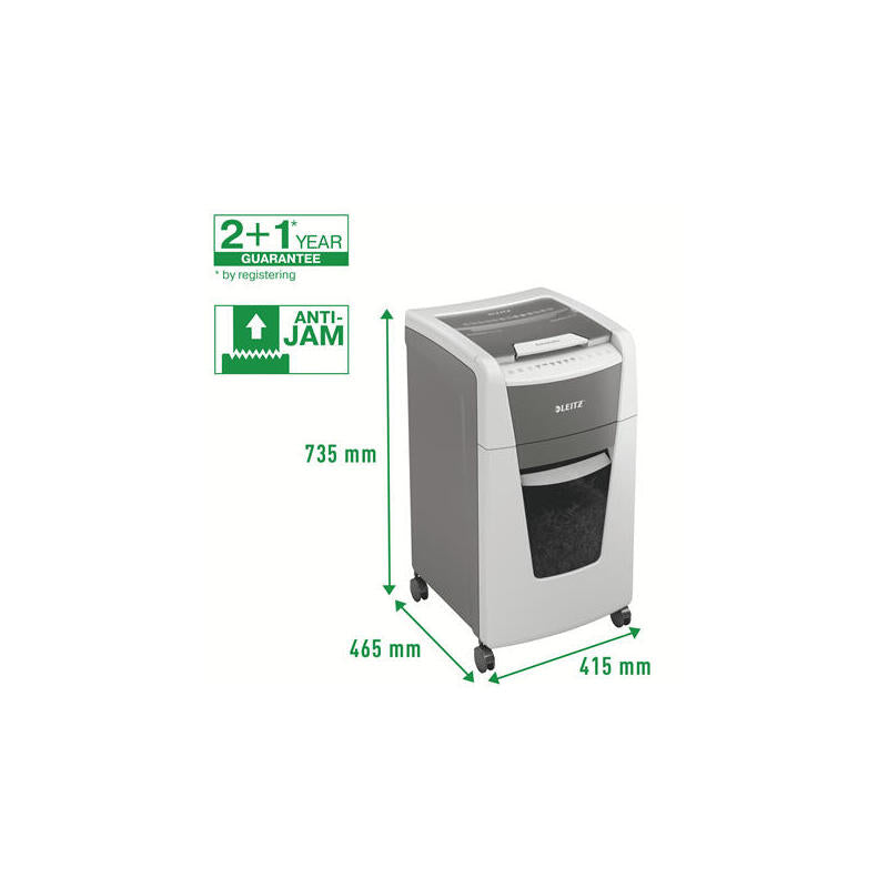 Leitz Aktenvernichter Iq 300 Autofee P5/2x15/300 Blatt/60l/Klamm/Kred/