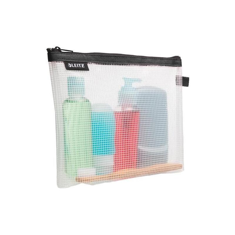 Leitz Bolsita Wow Higiénica Lavable Cremallera 17x24 Cm Fondo Extensible Negro