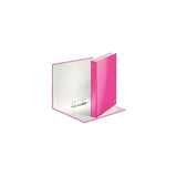 Leitz Carpeta Wow Anillas Mixtas 2x25 Mm A4+ Cartón Forrado Plastificado Fucsia