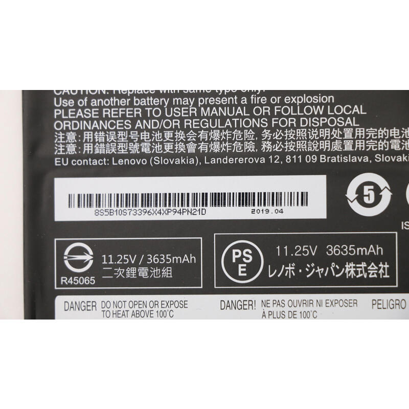 Lenovo 5b10s73396 Refacción Para Laptop Batería